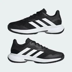 SCARPA DA TENNIS DA UOMO ADIDAS COURTJACONTROL CLAY BLACK/WHITE/GREY ID1539