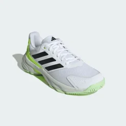 SCARPA DA TENNIS DA UOMO ADIDAS COURTJAM CONTROL 3 M WHITE/BLACK/LEMON IF0459