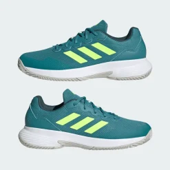 SCARPA DA TENNIS DA UOMO ADIDAS GAMECOURT 2 FUSION/LEMON/WHITE IG9566
