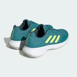 SCARPA DA TENNIS DA UOMO ADIDAS GAMECOURT 2 FUSION/LEMON/WHITE IG9566
