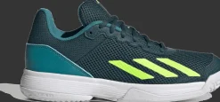 SCARPA DA TENNIS JUNIOR ADIDAS COURTFLASH K NIGHT/LEMON/FUSION IG9534