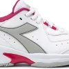 SCARPA DA TENNIS JUNIOR DIADORA S. CHALLENGE 5 JR WHITE/VIVACIOUS - 101.179102 D0618