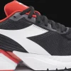SCARPA DIADORA DA UOMO VIGORE 101.178046 C5322 NERO/BIANCO/ROSSO FERRO