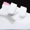 SCARPA DIADORA JUNIOR RAPTOR LOW PS BIANCA/ARGENTO 101.177721 C6103