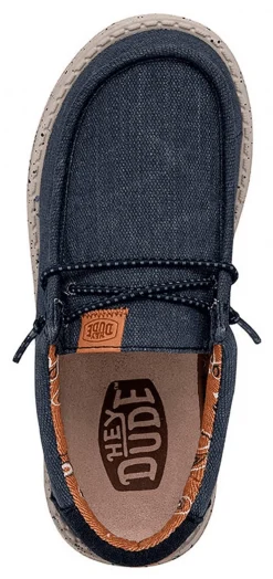 SCARPA JUNIOR HEYDUDE WALLY YOUTH WASHED CANVAS 40567 410