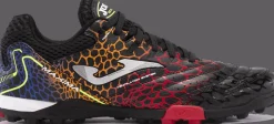 SCARPE DA CALCIO JOMA MAXIMA 2431 NERO ROSSO TURF MAXW2431TF