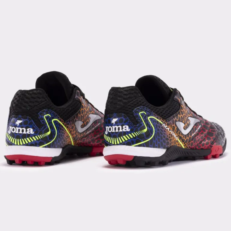 SCARPE DA CALCIO JOMA MAXIMA 2431 NERO ROSSO TURF MAXW2431TF