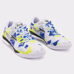 SCARPE DA CALCIO JOMA REGATE REBOUND 2402 BIANCO AMARILLO INDOOR RREW2402IN