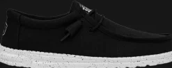 SCARPE DA UOMO HEYDUDE WALLY SLUB CANVAS BLACK 40009 001