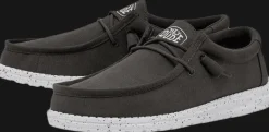 SCARPE DA UOMO HEYDUDE WALLY SLUB CANVAS DARK GREY 40009 29