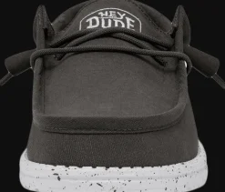 SCARPE DA UOMO HEYDUDE WALLY SLUB CANVAS DARK GREY 40009 29