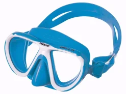 SET MASCHERA E TUBO SEAC SUB SET BIS BELLA AZZURRO