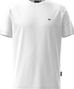 T-SHIRT A MANICA CORTA DA UOMO NAPAPIJRI SALIS SUM BRIGHT WHITE NP0A4H8D 002