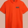 T-SHIRT A MANICA CORTA DA UOMO NAPAPIJRI S-IAATO ORANGE SPICY NP0A4HFZ A63