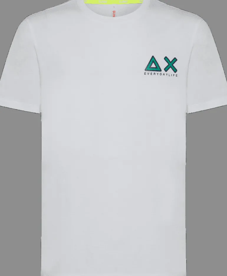 T-SHIRT A MANICA CORTA DA UOMO SUN68 SMALL LOGO ON CHEST T33104 01