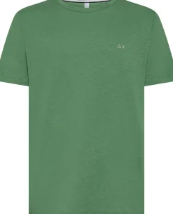 T-SHIRT A MANICA CORTA DA UOMO SUN68 JERSEY LINEN T35132 84