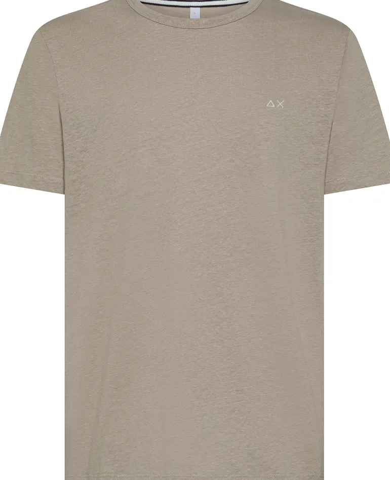 T-SHIRT A MANICA CORTA DA UOMO SUN68 JERSEY LINEN T35132 98