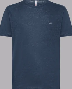T-SHIRT A MANICA CORTA DA UOMO SUN68 LINEN SOLID T34132 07