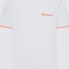 T-SHIRT A MANICA CORTA DA UOMO SUN68 PE SMALL STRIPES ON CUFFS T34124 01