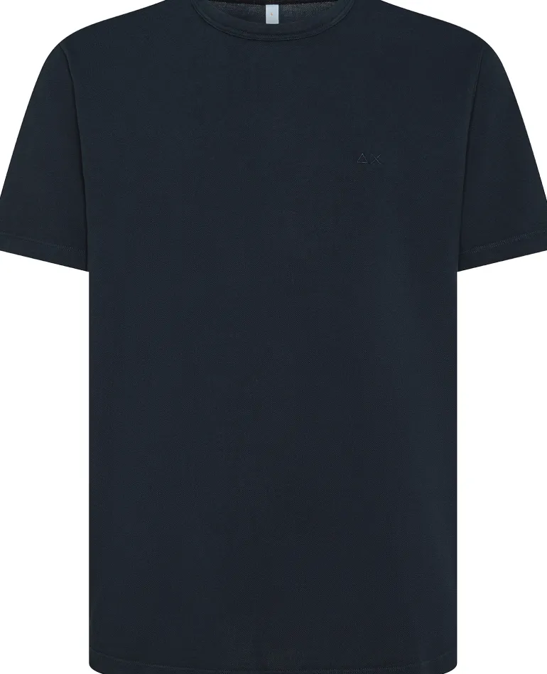 T-SHIRT A MANICA CORTA DA UOMO SUN68 PIQUET COLD DYE T35127 07