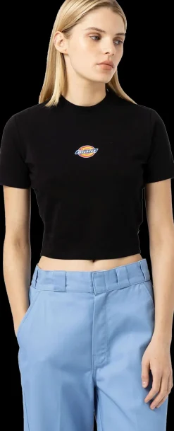 T-SHIRT A MANICA CORTA DA DONNA DICKIES MAPLE VALLEY DK0A4XPO BLK