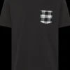 T-SHIRT A MANICA CORTA DA UOMO SUN68 POCKET FABRIC NERO T44106 11