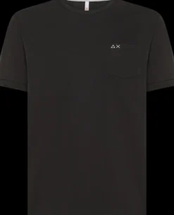 T-SHIRT A MANICA CORTA DA UOMO SUN68 SOLID LUXURY NERO T44101 11