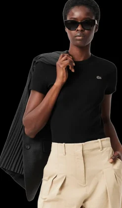 T-SHIRT A MANICA CORTA DA DONNA LACOSTE TF5538 031