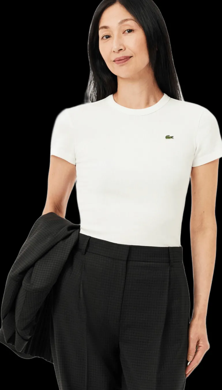 T-SHIRT A MANICA CORTA DA DONNA LACOSTE TF5538 70V