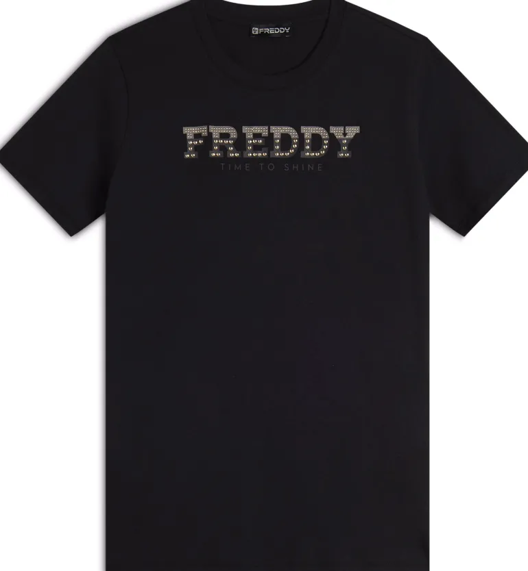 T-SHIRT A MANICA CORTA DA DONNA FREDDY S25WCRT2 N