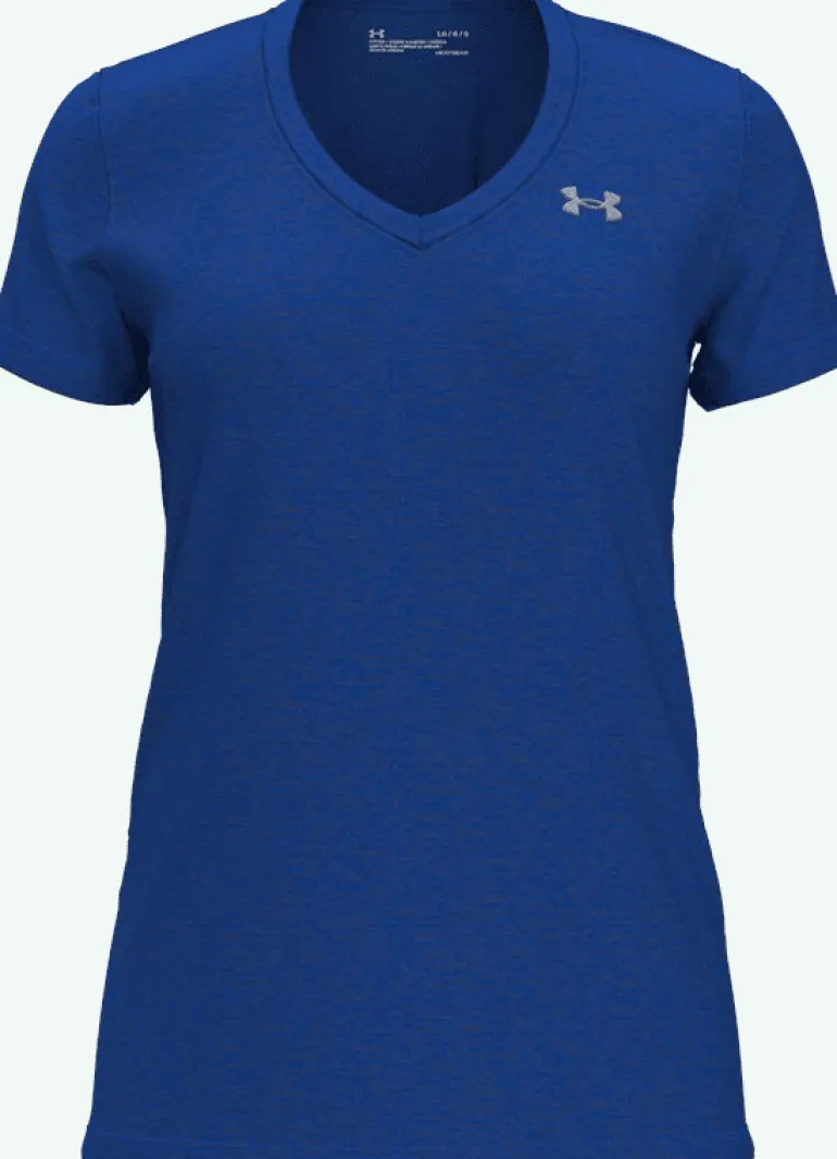 T-SHIRT A MANICA CORTA DA DONNA UNDER ARMOUR TECH SSV TWIST TEAM ROYAL 1258568 0401