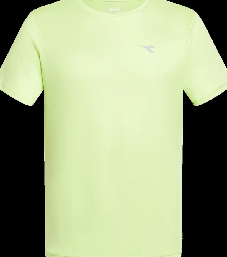 T-SHIRT A MANICA CORTA DA RUNNING DA UOMO DIADORA RUN SHADOW LIME 102.180177 70329
