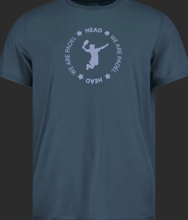 T-SHIRT A MANICA CORTA DA UOMO HEAD WE ARE PADEL 811383 NV