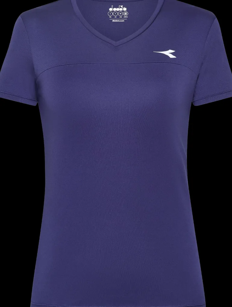 T-SHIRT A MANICA CORTA DA TENNIS DA DONNA DIADORA TENNIS BLUE NEW YORK 102.180774 60003