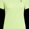 T-SHIRT A MANICA CORTA DA TENNIS DA DONNA DIADORA TENNIS SHADOW LIME 102.180774 70329