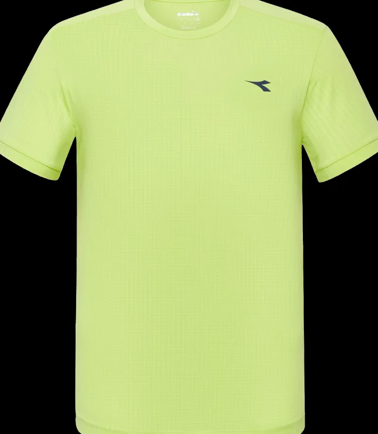 T-SHIRT A MANICA CORTA DA TENNIS DA UOMO DIADORA ICON SHADOW LIME 102.180780 70329