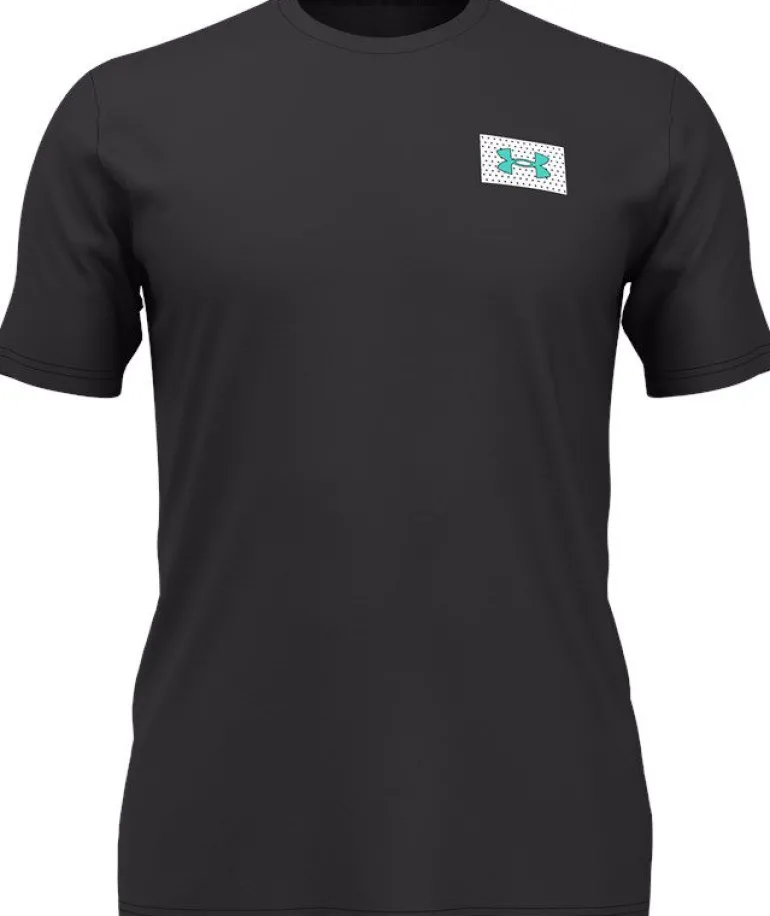 T-SHIRT A MANICA CORTA DA UOMO UNDER ARMOUR COLOR BLOCK LOGO? ?Ç?LC BLACK 1382828 001