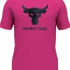 T-SHIRT A MANICA CORTA DA UOMO UNDER ARMOUR PJT RCK PAYOFF GRAPHC ASTRO PINK 1383191 686