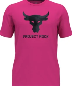 T-SHIRT A MANICA CORTA DA UOMO UNDER ARMOUR PJT RCK PAYOFF GRAPHC ASTRO PINK 1383191 686