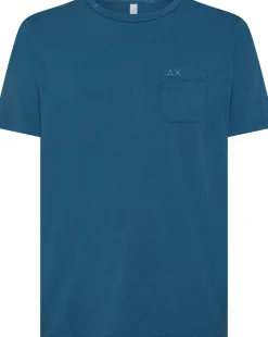 T-SHIRT A MANICA CORTA DA UOMO SUN68 POCKET BASIC T35101 80