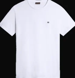 T-SHIRT A MANICA CORTA DA UOMO NAPAPIJRI SALIS SUM BRIGHT WHITE NP0A4H8D 002