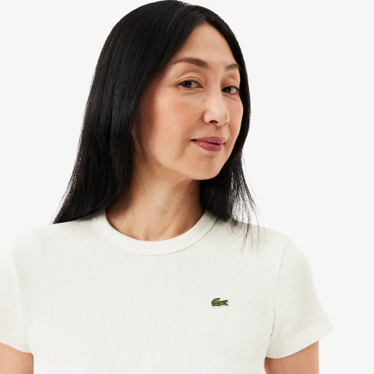 T-SHIRT A MANICA CORTA DA DONNA LACOSTE TF5538 70V