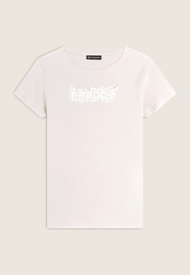 T-SHIRT A MANICA CORTA DA DONNA FREDDY F4WCRT3 Z102