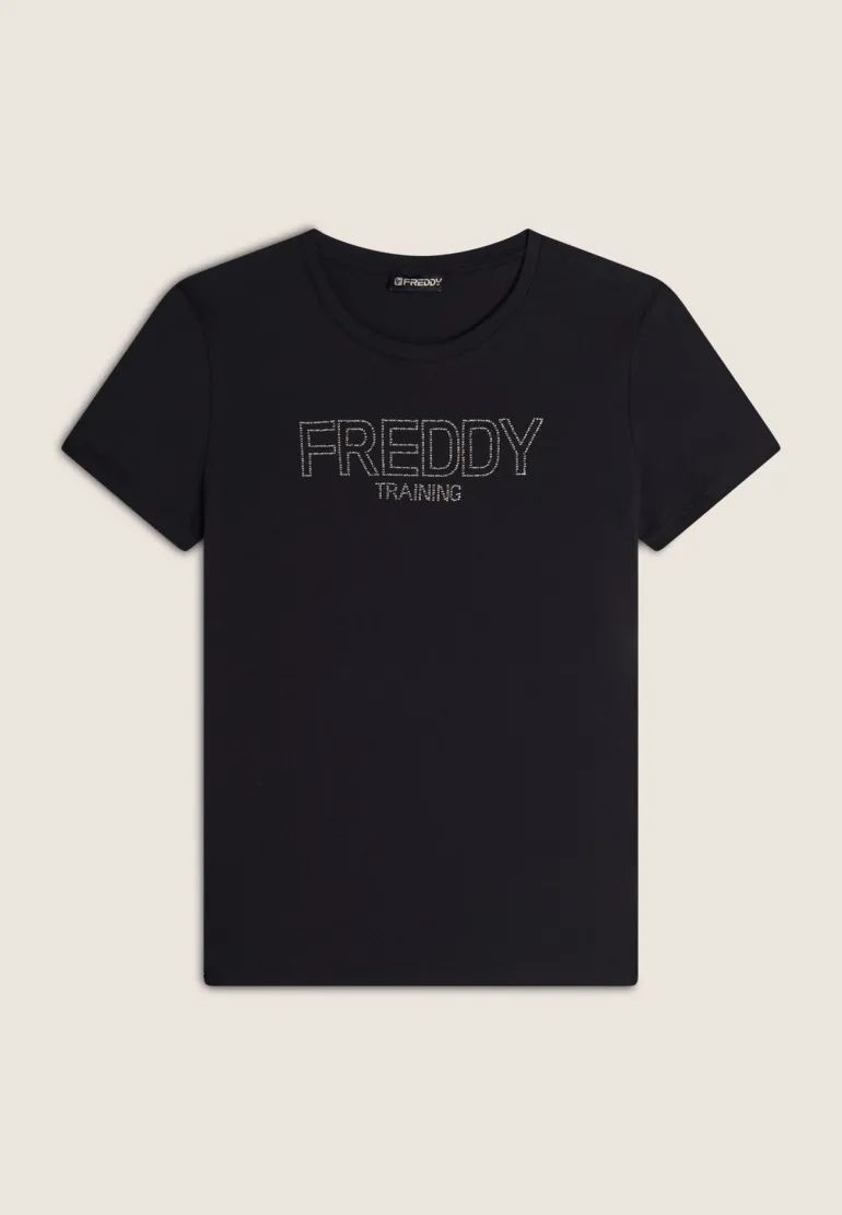 T-SHIRT A MANICA CORTA DA DONNA FREDDY F4WTRT1 N