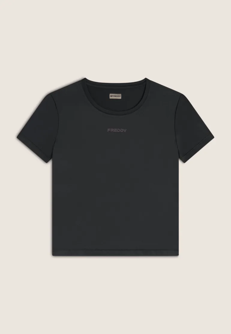 T-SHIRT A MANICA CORTA DA DONNA FREDDY S25WSFT1 N