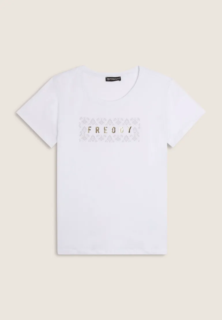 T-SHIRT A MANICA CORTA DA DONNA FREDDY S25WTRT3 W