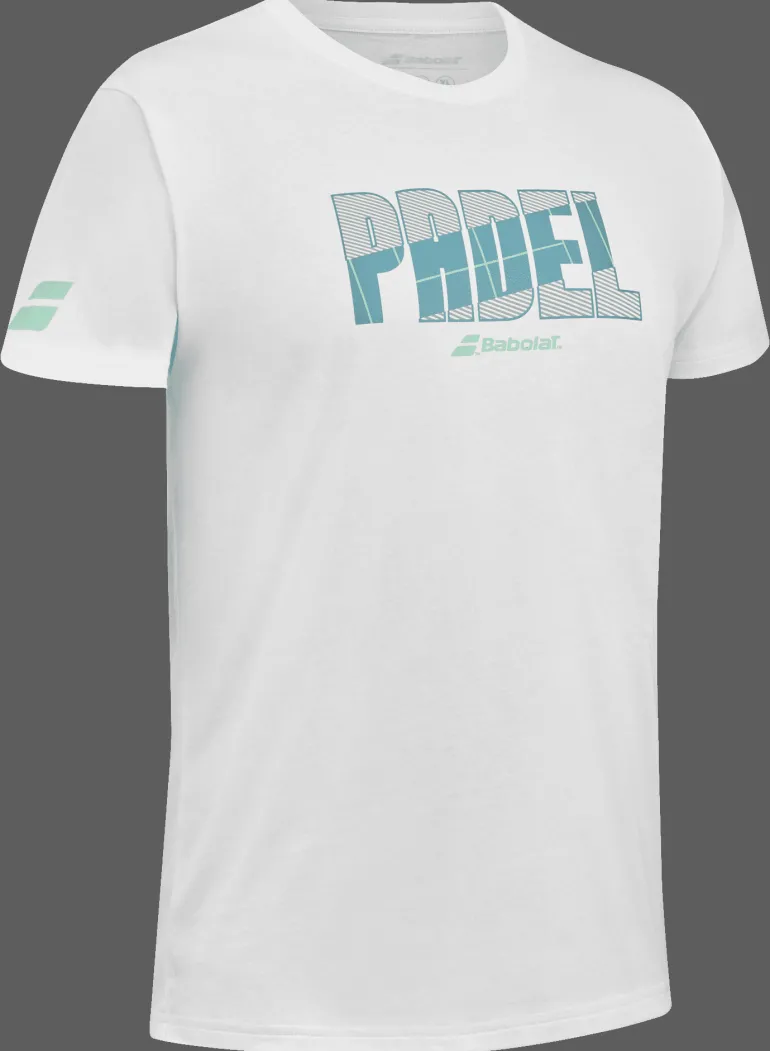 T-SHIRT A MANICA CORTA DA PADEL DA UOMO BABOLAT COTTON 6MS24441 1000