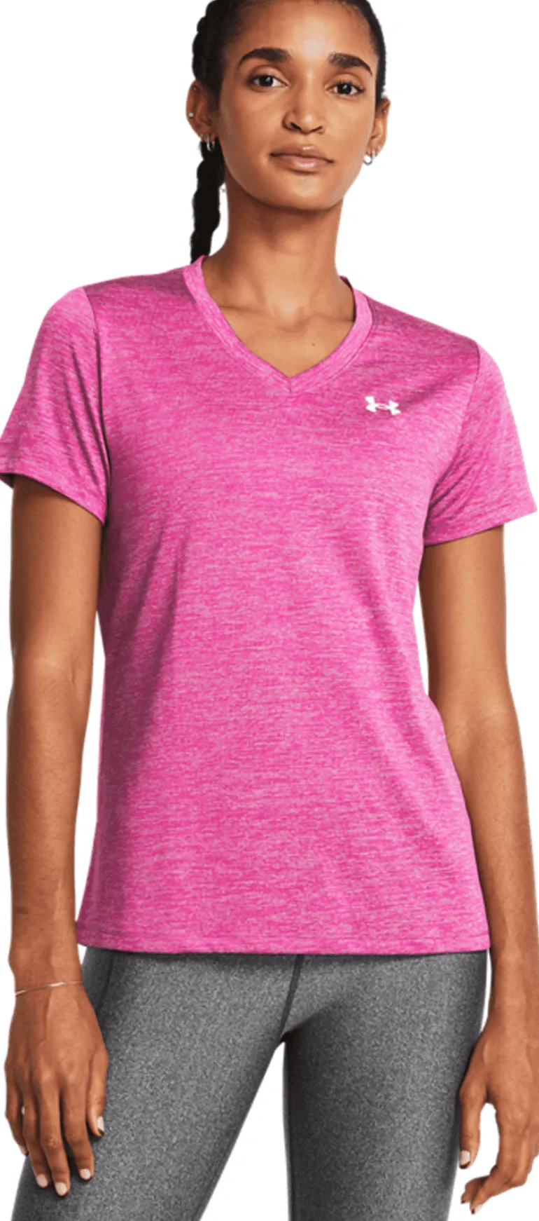 T-SHIRT A MANICA CORTA DA DONNA UNDER ARMOUR TECH SSV REBEL PINK 1384227 652