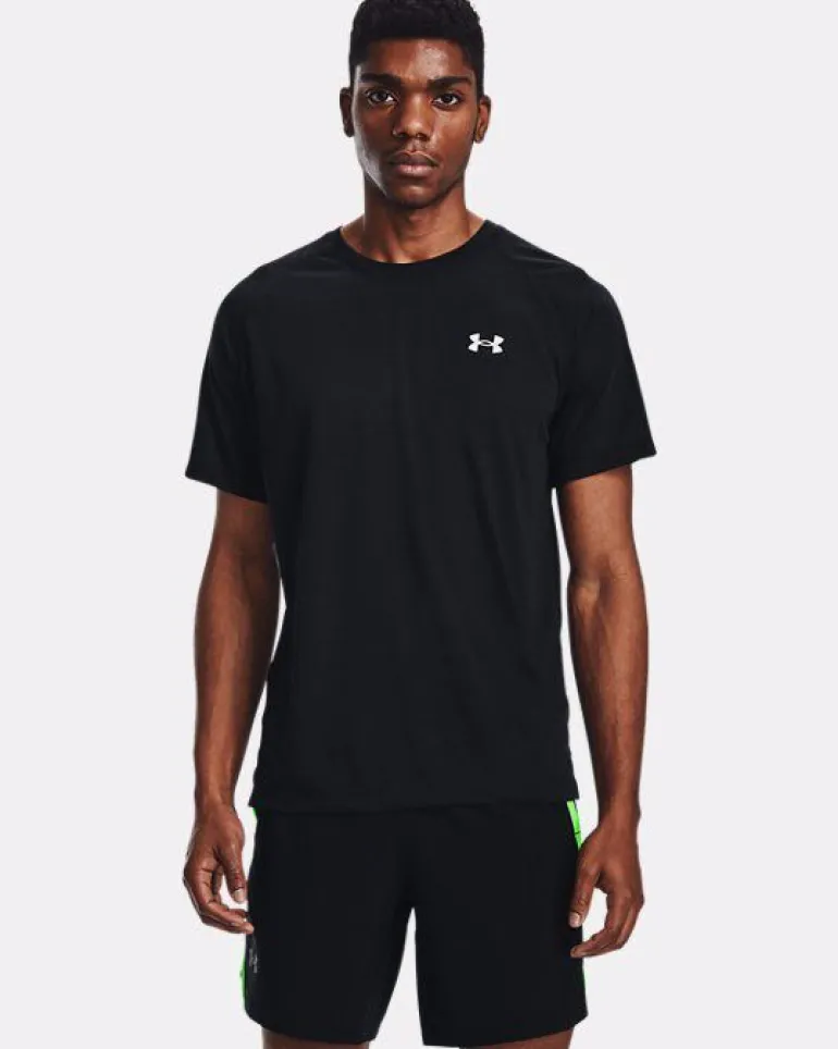 T-SHIRT A MANICA CORTA DA RUNNING UNDER ARMOUR STREAKER BLACK 1361469 0001