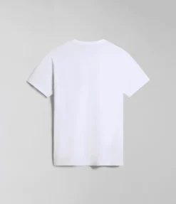 T-SHIRT A MANICA CORTA DA UOMO NAPAPIJRI SALIS SUM BRIGHT WHITE NP0A4H8D 002